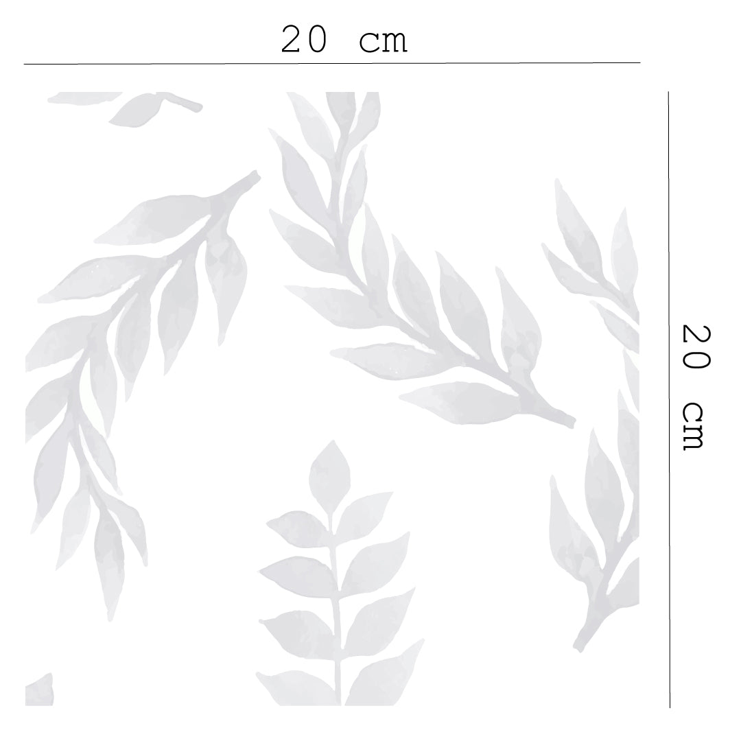 Leaves Grey Self Adhesive wallpaper for Nursery or Kid's Room
