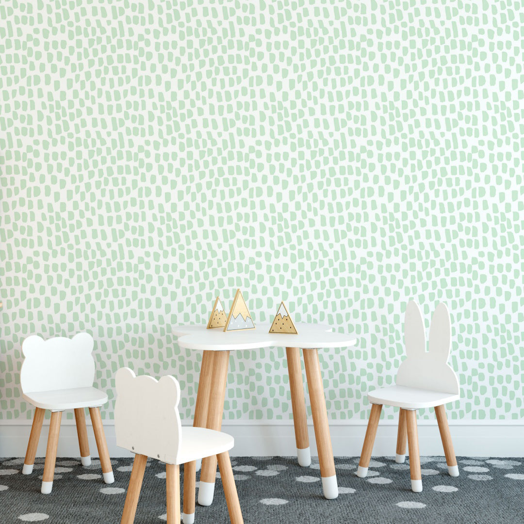 Pistachio Brush Stroke Self Adhesive wallpaper