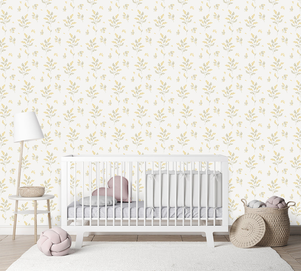 Tove Yellow/Green Wallpaper