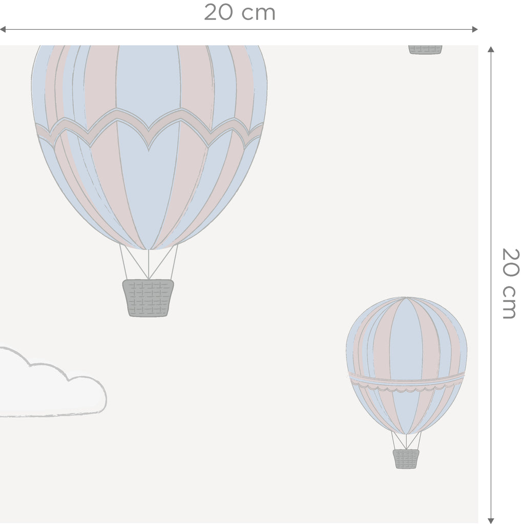 Airballoons Blue Wallpaper