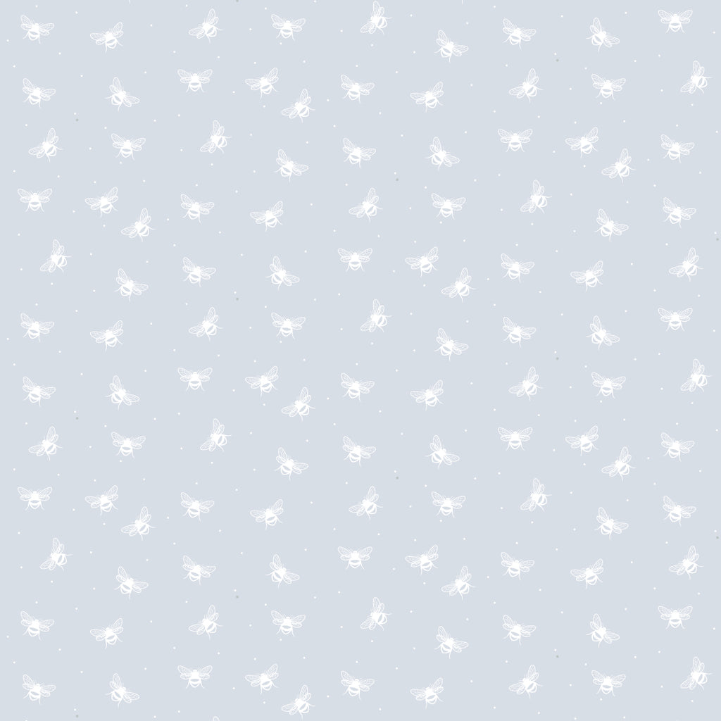 Sample Bees Blue Wallpaper