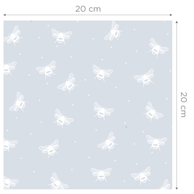 Sample Bees Blue Wallpaper