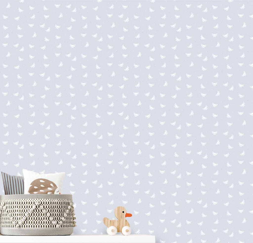 Bees Blue Wallpaper