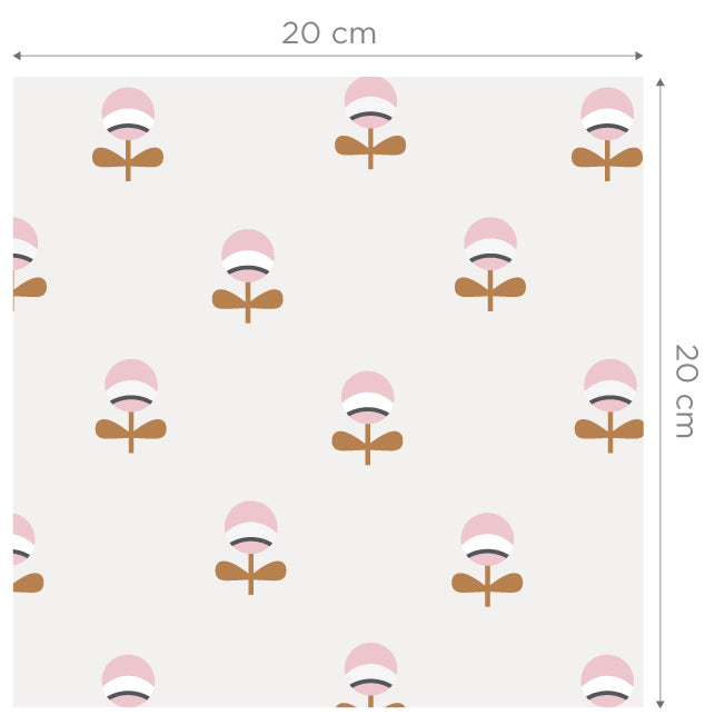 Pia Pink/Brown Wallpaper