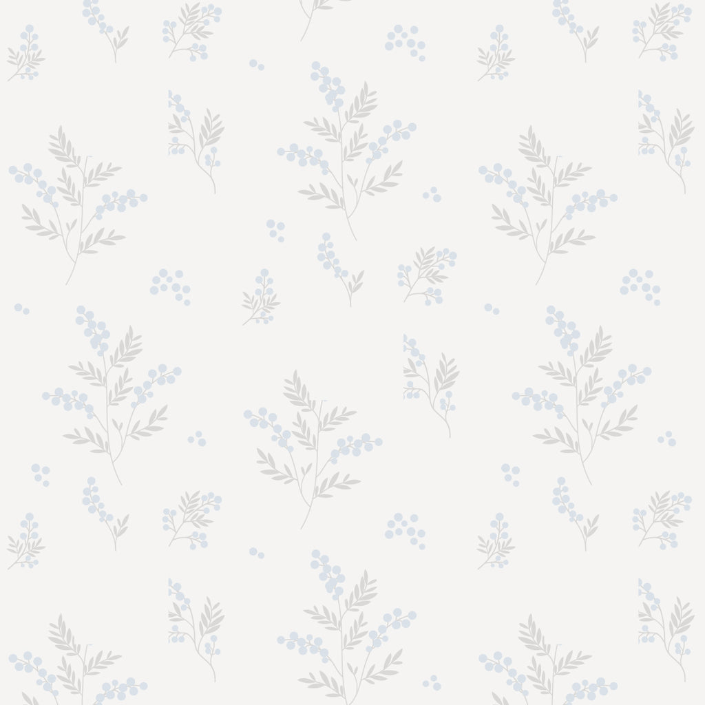 Sample Tove Blue/Grey Wallpaper