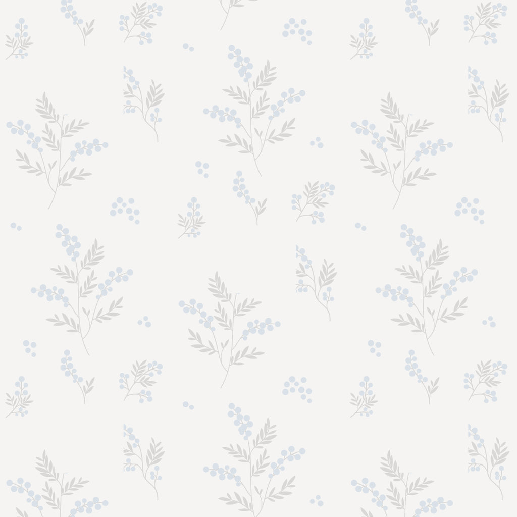 Sample Tove Blue/Grey Wallpaper
