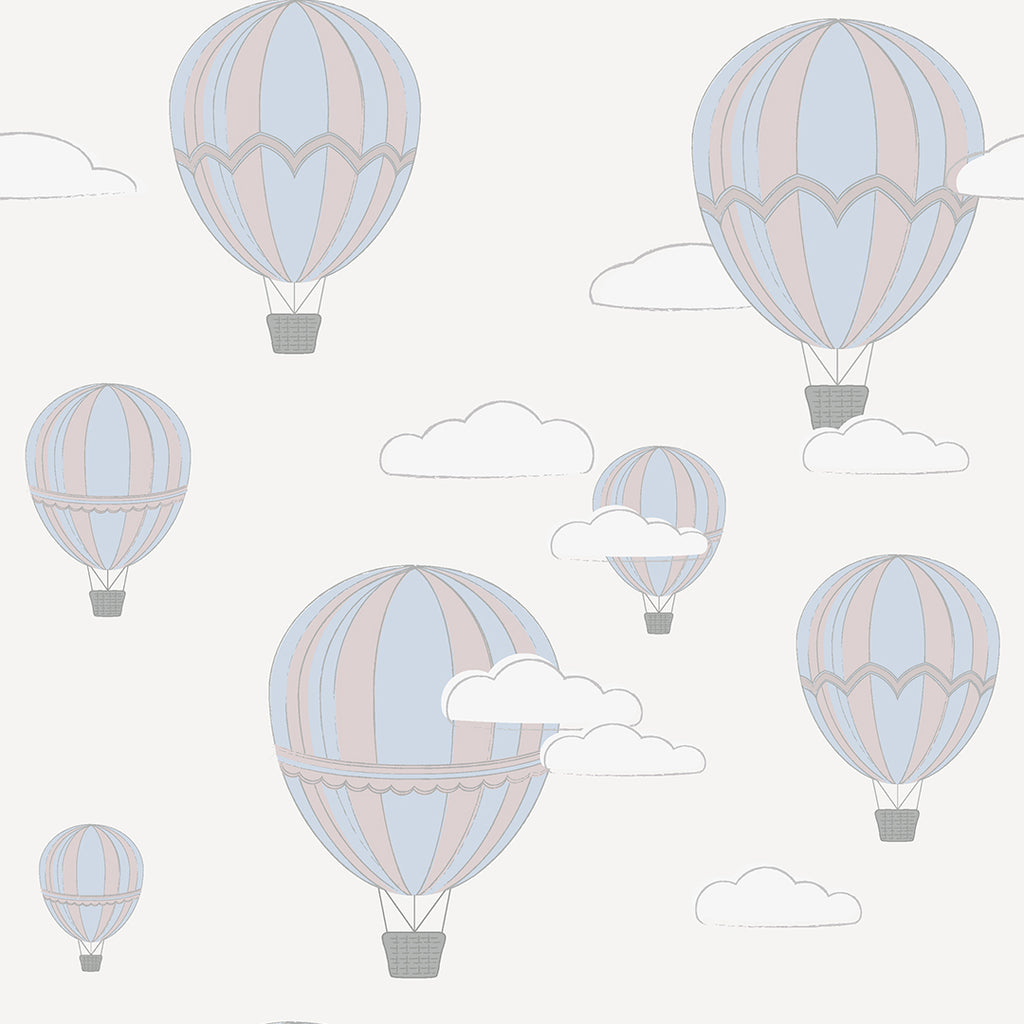 Airballoons Blue Wallpaper