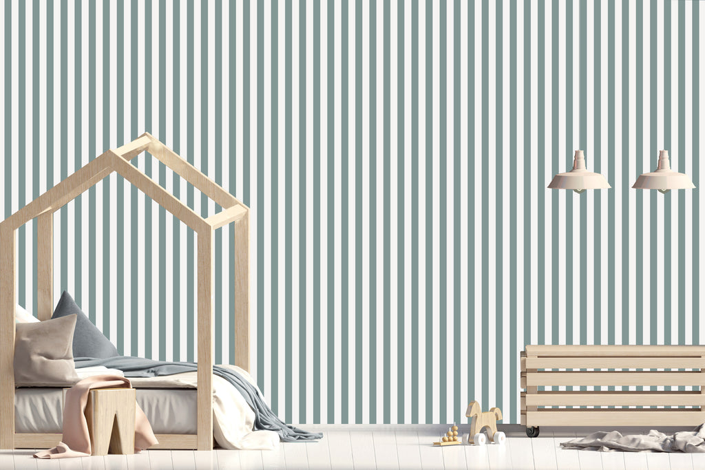 Stripes Green Wallpaper