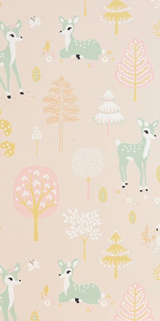 Golden Woods Sweet Pink wallpaper